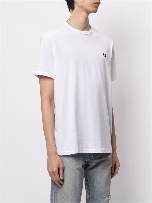 T-shirt uomo manica corta bianca FRED PERRY | M3519100